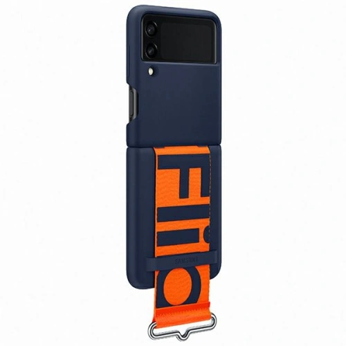 Etui Samsung Galaxy Flip 3 EF-GF711TNEGWW granatowy/navy Silicone Cover Strap