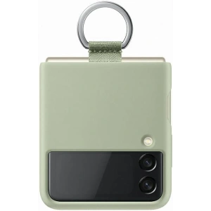 Samsung Galaxy Flip 3 EF-PF711TMEGWW olive green Silicone Cover Ring
