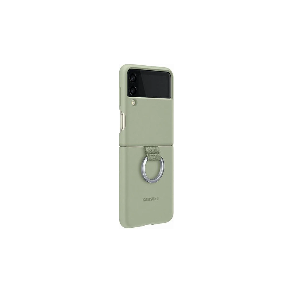 Hurtownia GSM - Etui Samsung Galaxy Flip 3 EF-PF711TMEGWW olivový/olive green silikonový kryt s kroužkem - SMG439OLI - {ean13} - Hurt