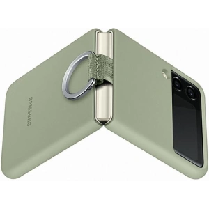 Wholesale Samsung Galaxy Flip 3 EF-PF711TMEGWW olive green Silicone Cover Ring - SMG439OLI - {ean13} - Hurt