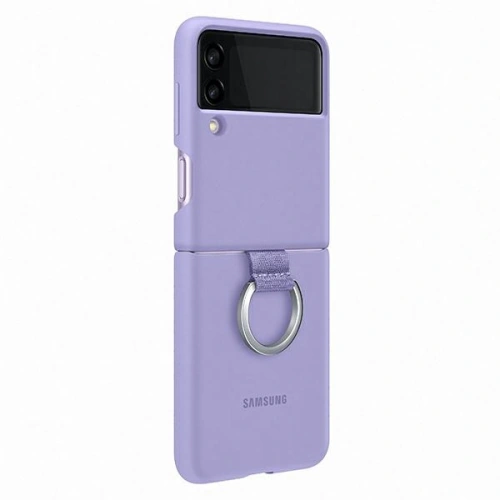 Etui Samsung Galaxy Flip 3 EF-PF711TVEGWW lawendowy/lavender Silicone Cover Ring