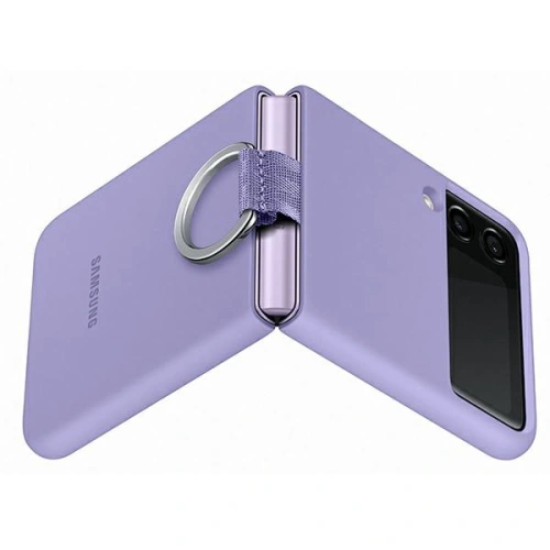 Etui Samsung Galaxy Flip 3 EF-PF711TVEGWW lawendowy/lavender Silicone Cover Ring