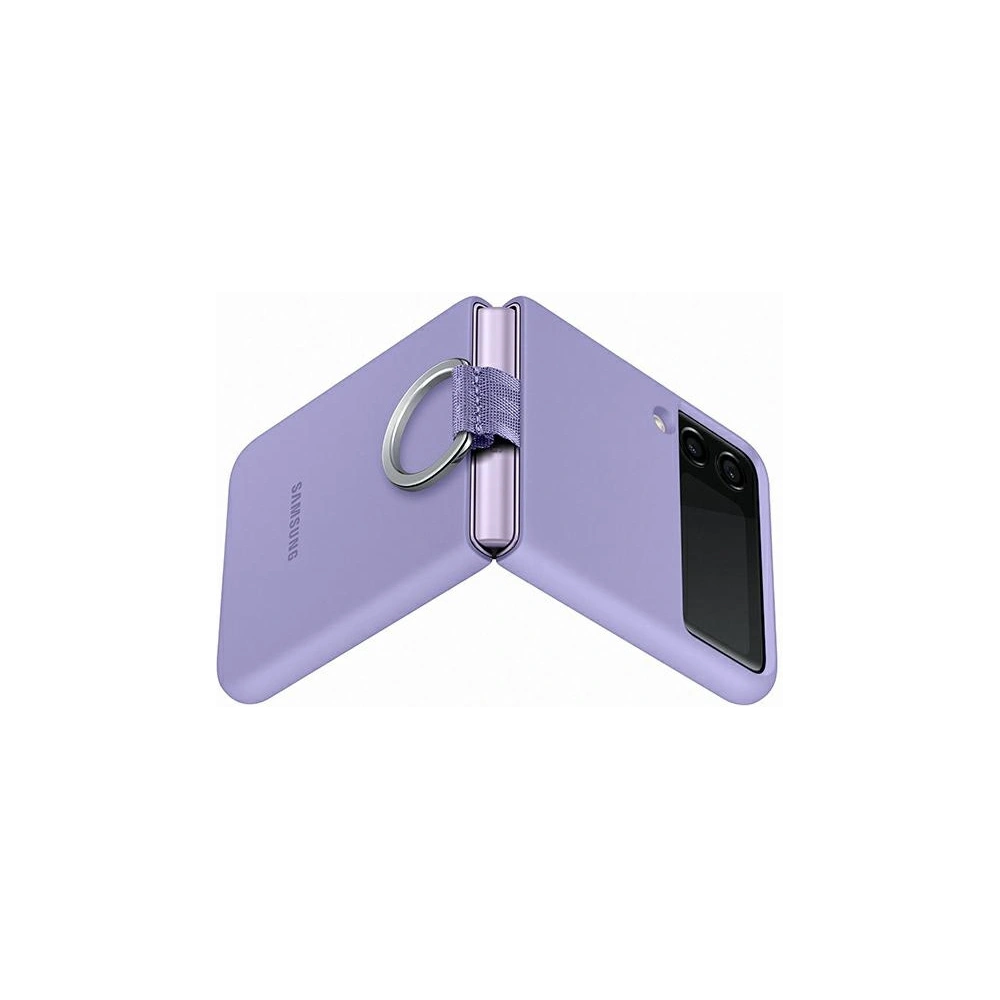 Hurtownia GSM - Etui Samsung Galaxy Flip 3 EF-PF711TVEGWW lawendowy/lavender Silicone Cover Ring - SMG441LAV - {ean13} - Hurt