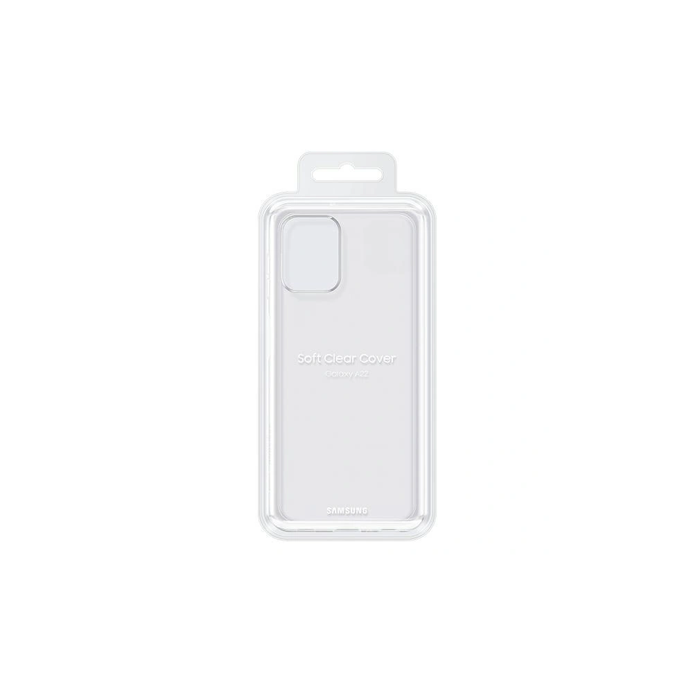 Wholesale Samsung Galaxy A22 LTE EF-QA225TT Soft Clear Cover Transparent - SMG445CL - {ean13} - Hurt