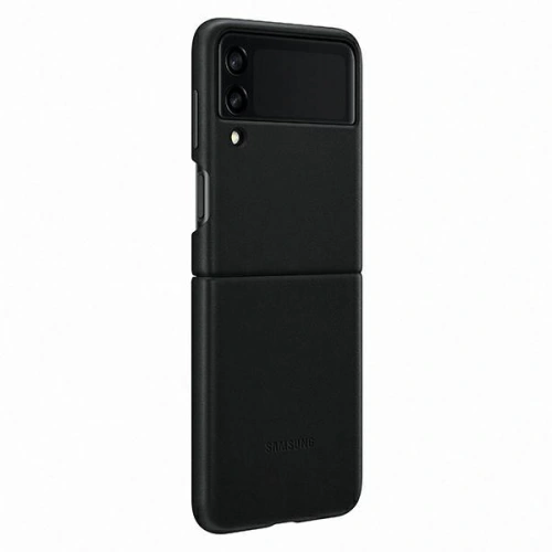 Etui Samsung Galaxy Flip 3 EF-VF711LBEGWW czarny/black Leather Cover