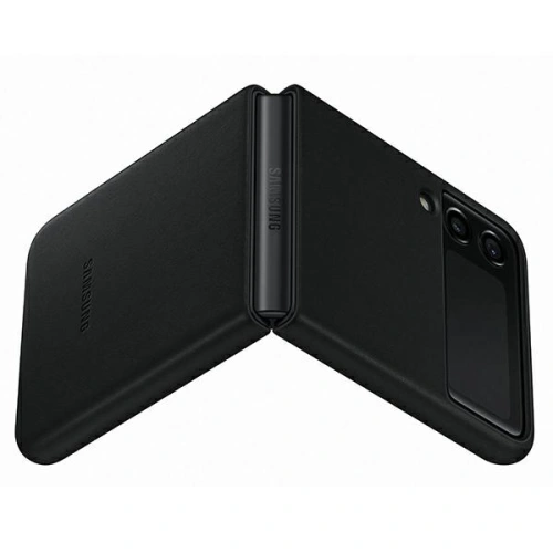 Etui Samsung Galaxy Flip 3 EF-VF711LBEGWW czarny/black Leather Cover