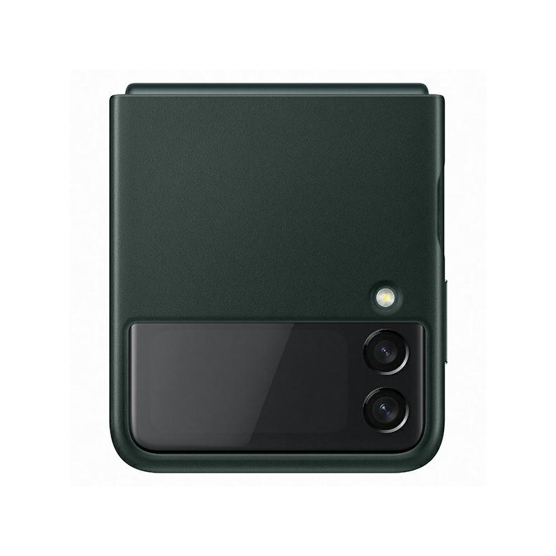 Samsung Distributor - 8806092632967 - SMG451GRN - Samsung Galaxy Flip 3 EF-VF711LGEGWW green Leather Cover - B2B homescreen