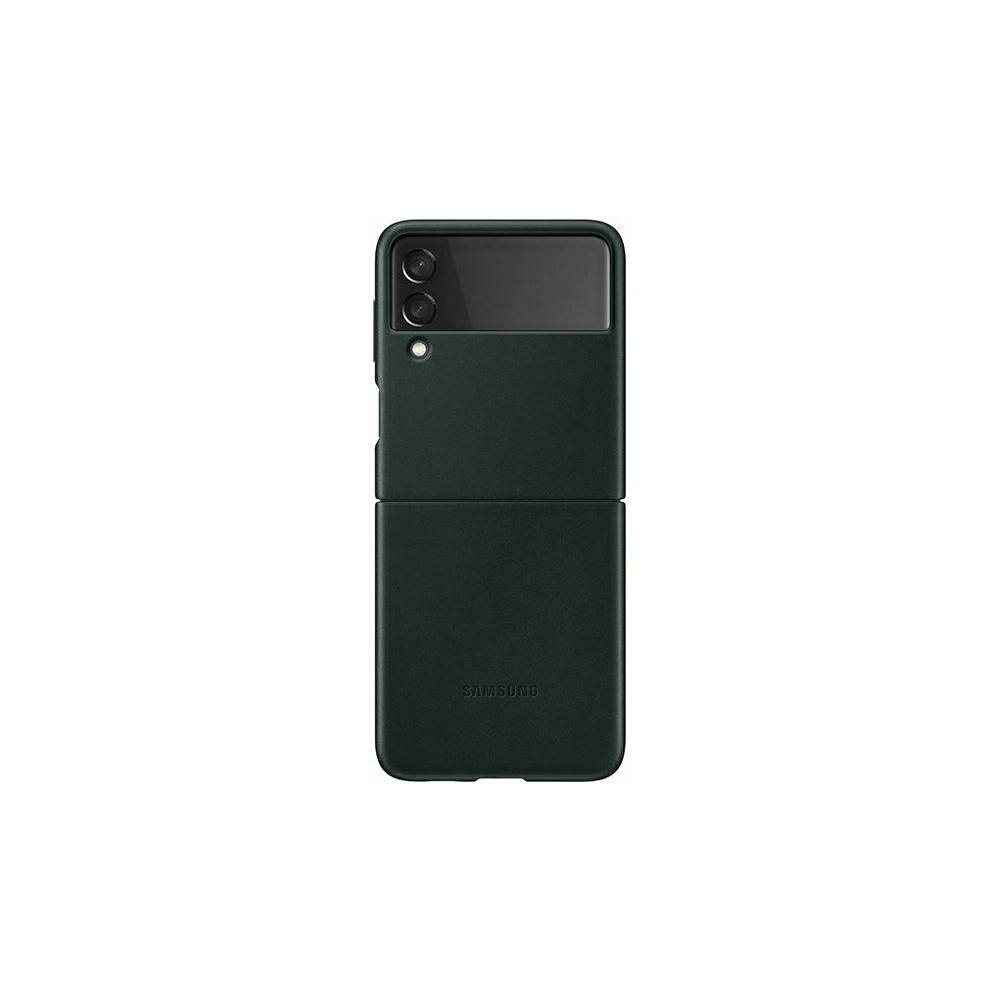Wholesale Samsung Galaxy Flip 3 EF-VF711LGEGWW green Leather Cover - SMG451GRN - {ean13} - Hurt