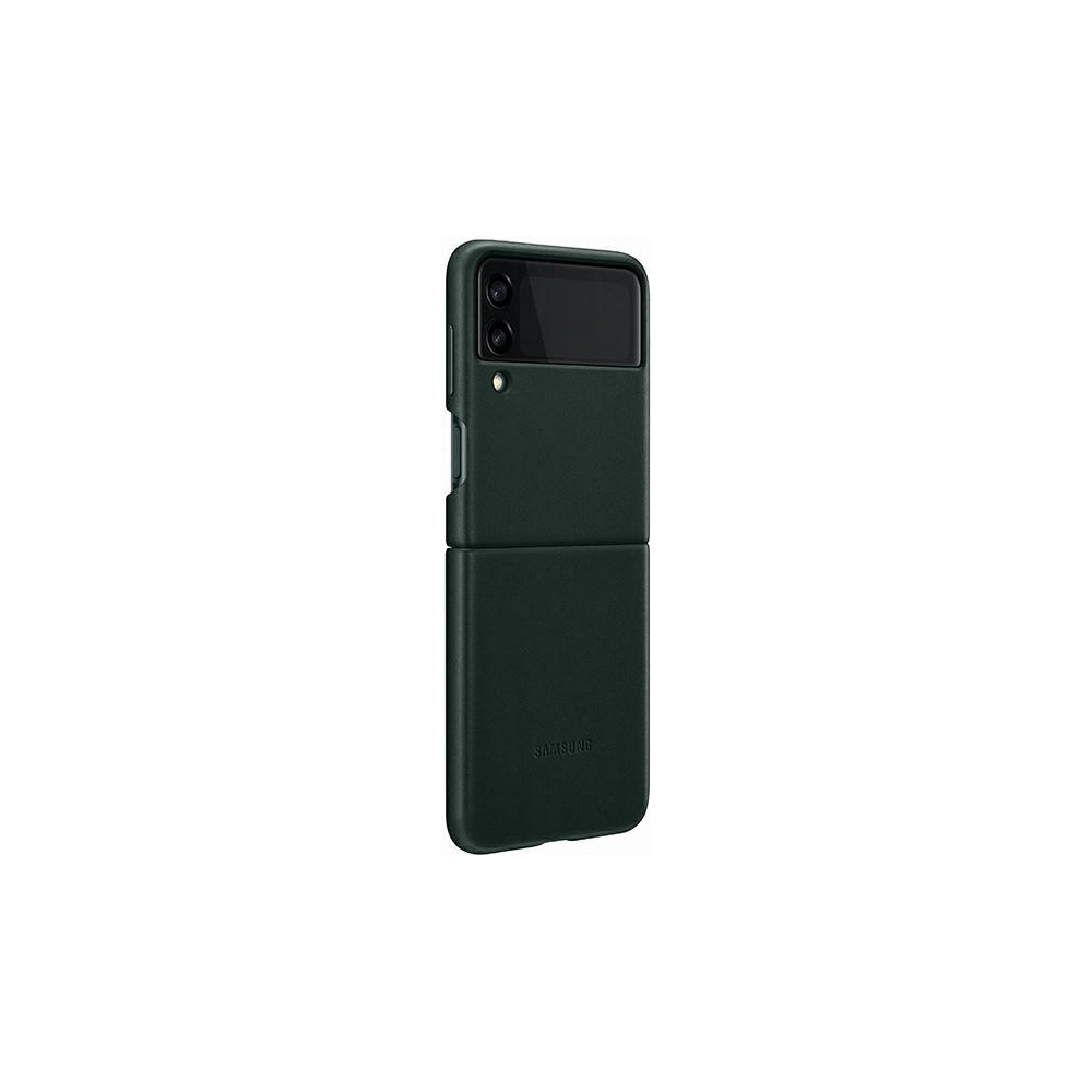 Wholesale Samsung Galaxy Flip 3 EF-VF711LGEGWW green Leather Cover - SMG451GRN - {ean13} - Hurt