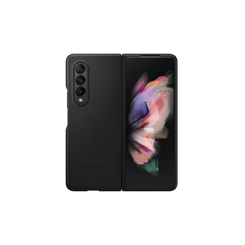 Hurtownia GSM - Etui Samsung Galaxy Z Fold 3 EF-VF926LBEGWW černé/black kožené pouzdro - SMG453BLK - {ean13} - Hurt