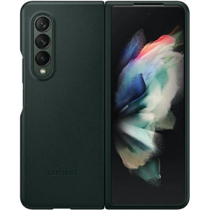 Etui Samsung Galaxy Z Fold 3 EF-VF926LGEGWW zelené/green Leather Cover