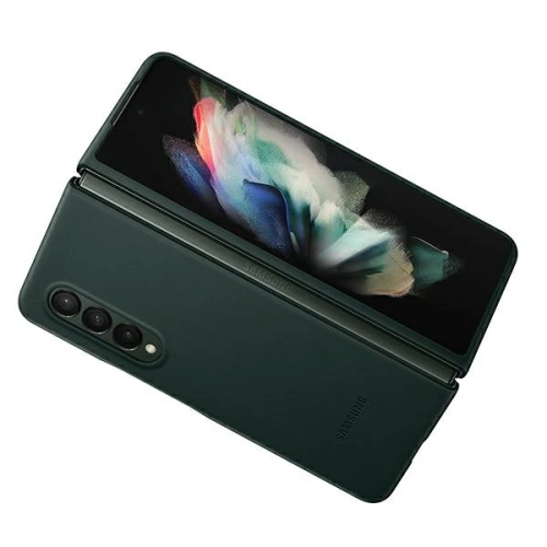 Etui Samsung Galaxy Z Fold 3 EF-VF926LGEGWW zielony/green Leather Cover