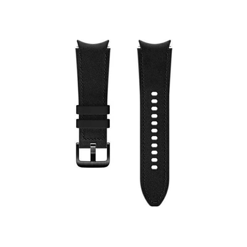 Hurtownia Samsung - 8806092658349 - SMG461BLK - Pasek Samsung Galaxy Watch4 20mm ET-SHR88SBEGEU Hybrid Leather Band czarny/black - B2B homescreen