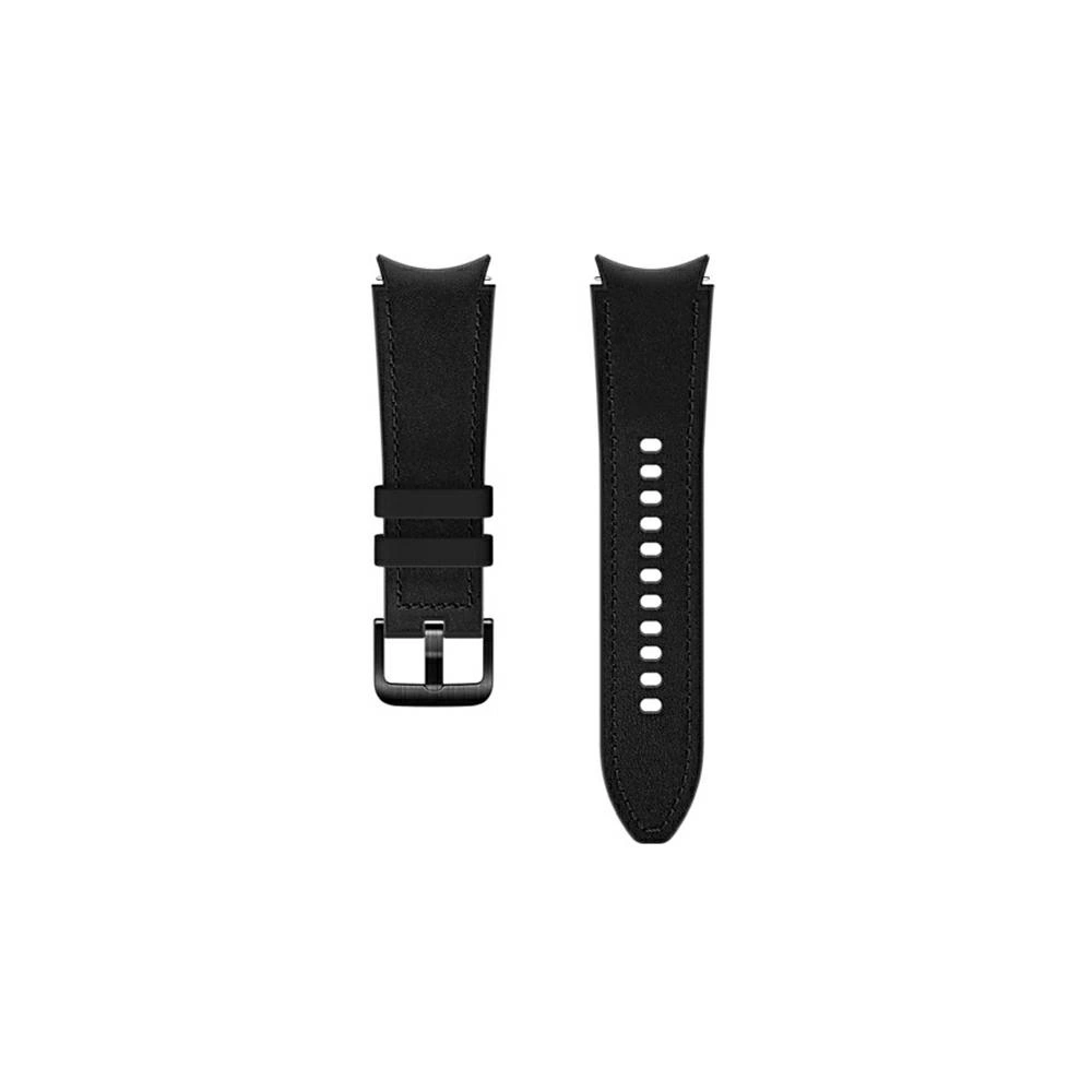 Hurtownia GSM - Pasek Samsung Galaxy Watch4 20mm ET-SHR88SBEGEU Hybrid Leather Band czarny/black - SMG461BLK - {ean13} - Hurt