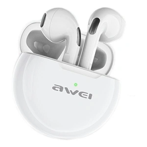 AWEI słuchawki Bluetooth 5.0 T17 TWS + stacja dokująca biały/white