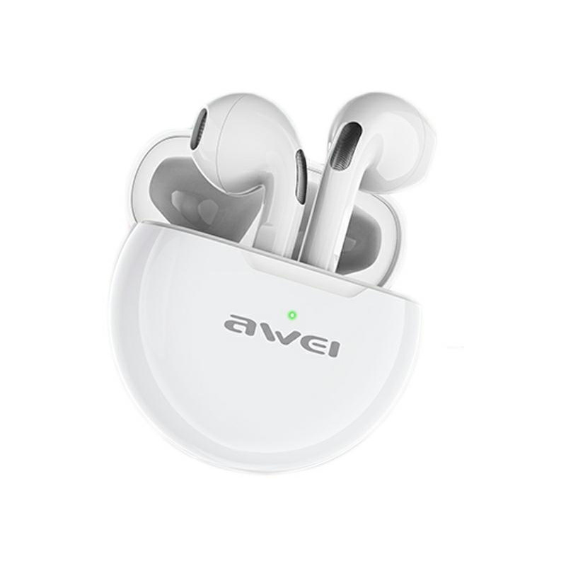 Awei Distributor - 6954284085410 - AWEI073WHT - AWEI earphones Bluetooth 5.0 T17 TWS white - B2B homescreen
