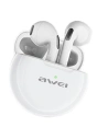 AWEI słuchawki Bluetooth 5.0 T17 TWS + stacja dokująca biały/white