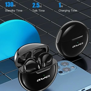 Hurtownia GSM - AWEI słuchawki Bluetooth 5.0 T17 TWS + stacja dokująca biały/white - AWEI073WHT - {ean13} - Hurt