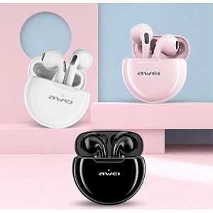 AWEI słuchawki Bluetooth 5.0 T17 TWS + stacja dokująca czarny/black