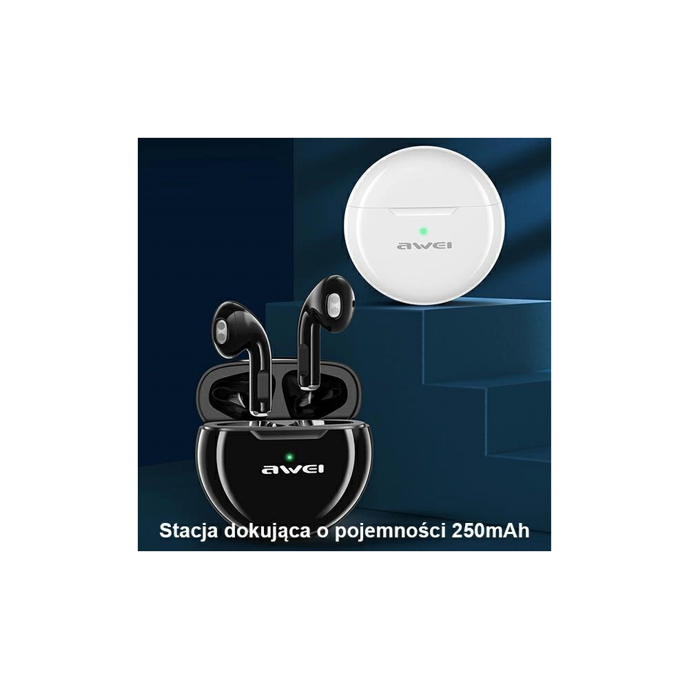 Hurtownia GSM - AWEI sluchátka Bluetooth 5.0 T17 TWS + dokovací stanice černá/black - AWEI074BLK - {ean13} - Hurt