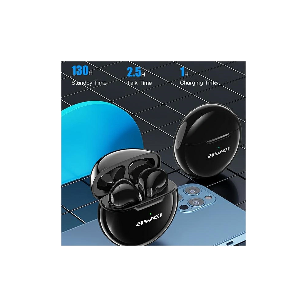 Hurtownia GSM - AWEI sluchátka Bluetooth 5.0 T17 TWS + dokovací stanice černá/black - AWEI074BLK - {ean13} - Hurt
