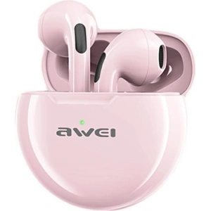 AWEI słuchawki Bluetooth 5.0 T17 TWS + stacja dokująca różowy/pink