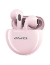AWEI słuchawki Bluetooth 5.0 T17 TWS + stacja dokująca różowy/pink