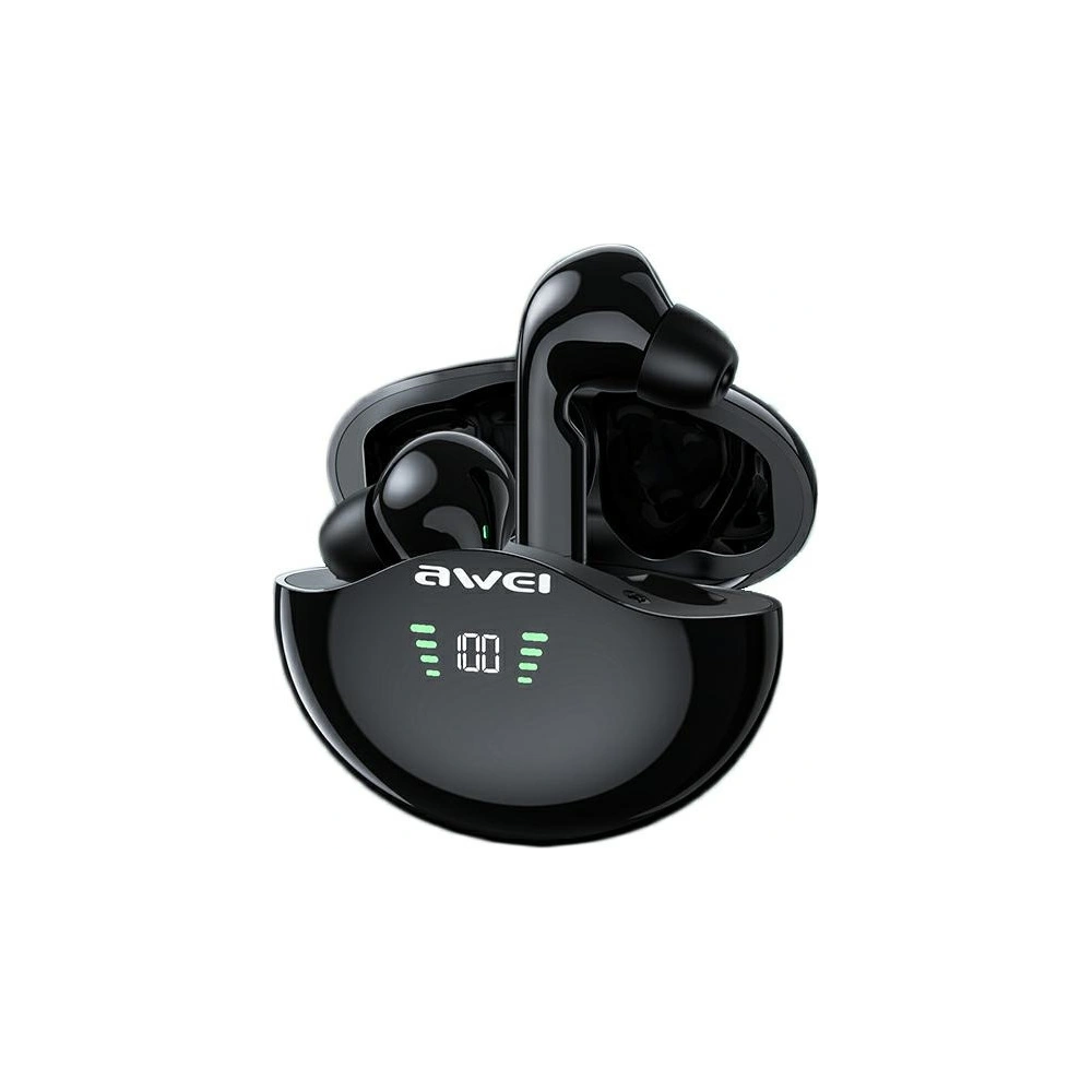 Hurtownia GSM - AWEI słuchawki Bluetooth 5.1 T12P TWS + stacja dokująca czarny/black - AWEI076BLK - {ean13} - Hurt