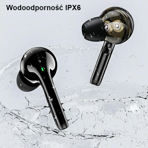 AWEI słuchawki Bluetooth 5.1 T12P TWS + stacja dokująca czarny/black