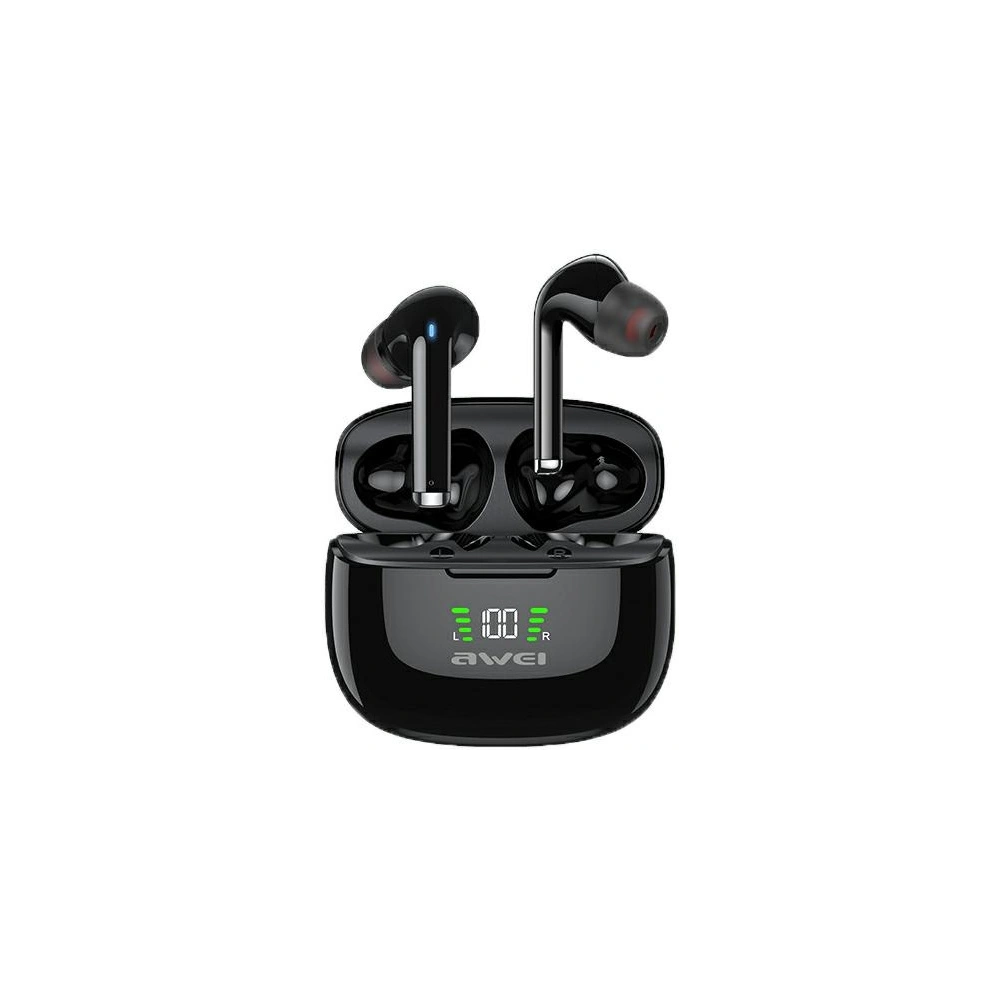 Hurtownia GSM - AWEI sportovní sluchátka Bluetooth 5.2 TA8 TWS + dokovací stanice černá/black - AWEI079BLK - {ean13} - Hurt