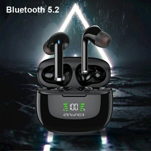 Hurtownia GSM - AWEI słuchawki sportowe Bluetooth 5.2 TA8 TWS + stacja dokująca czarny/black - AWEI079BLK - {ean13} - Hurt
