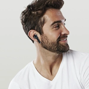 AWEI sportovní sluchátka Bluetooth 5.2 TA8 TWS + dokovací stanice černá/black