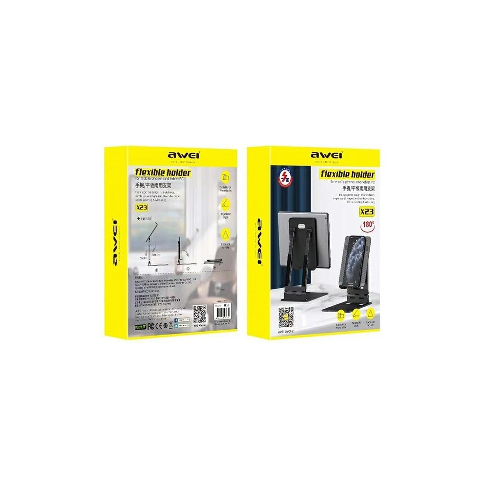 Hurtownia GSM - AWEI stolní držák X23 černý/black - AWEI081BLK - {ean13} - Hurt