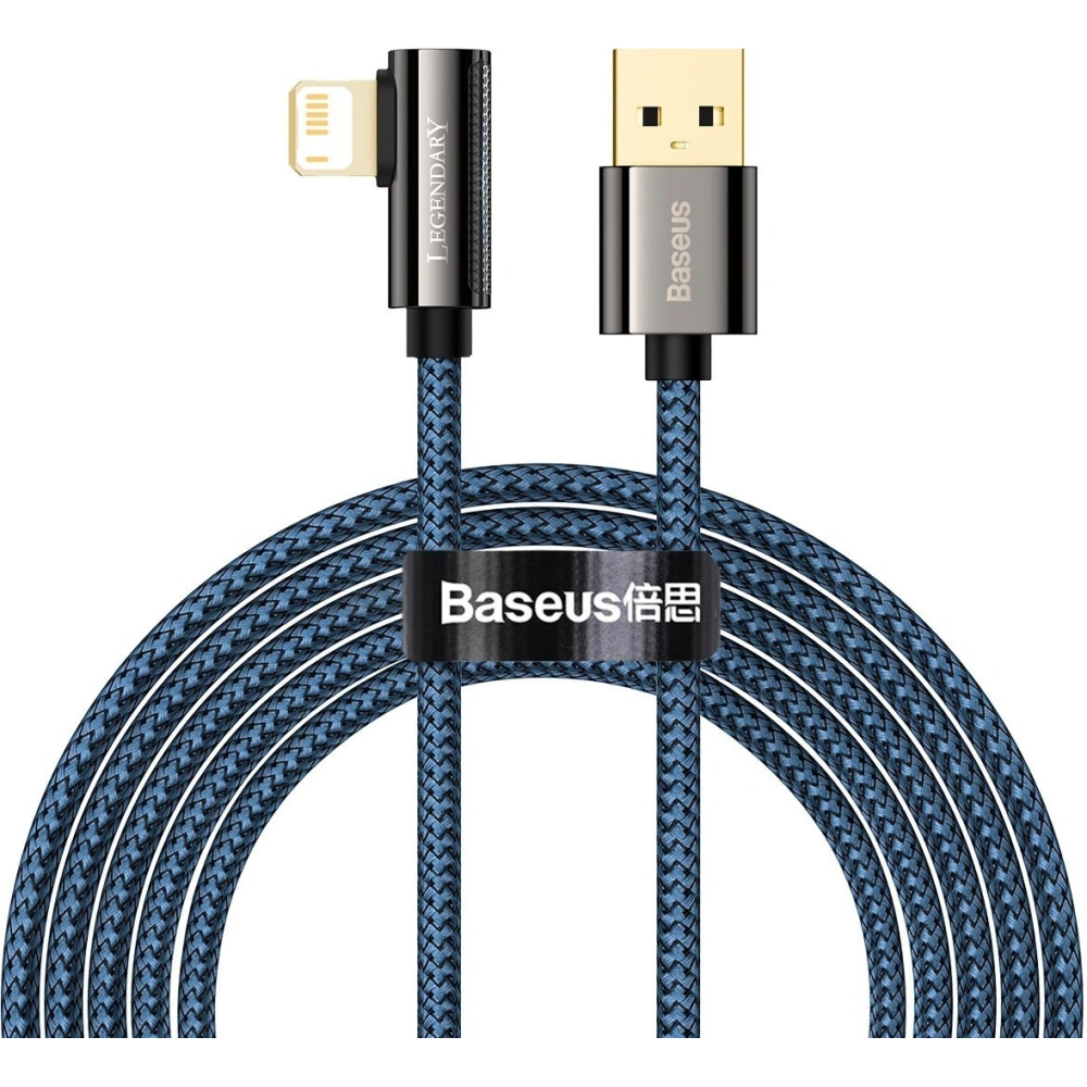 Hurtownia GSM - Kabel USB do Lightning kątowy Baseus Legend Series, 2.4A, 2m (niebieski) - BSU2870BLU - {ean13} - Hurt