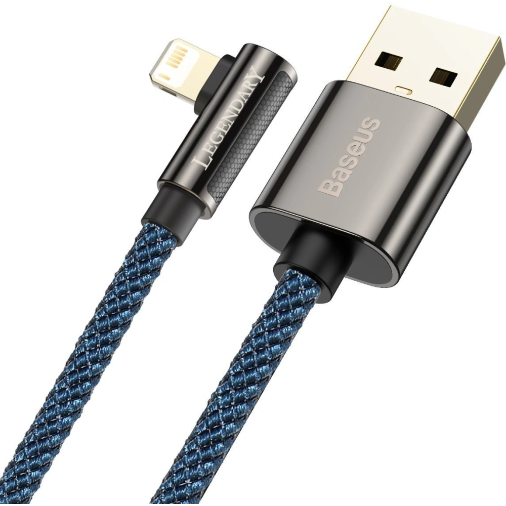 Hurtownia GSM - Kabel USB do Lightning kątový Baseus Legend Series, 2.4A, 2m (modrý) - BSU2870BLU - {ean13} - Hurt