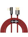 Kabel USB do Lightning kątowy Baseus Legend Series, 2.4A, 2m (czerwony)