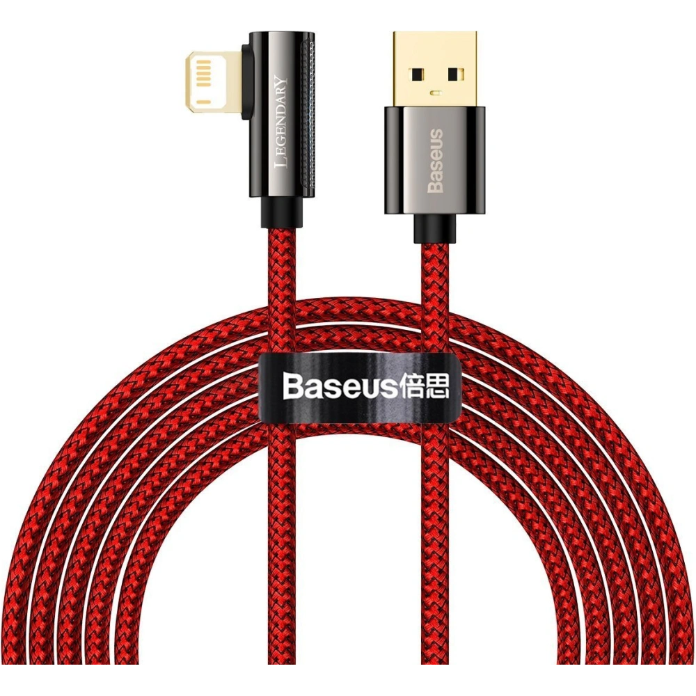 Hurtownia GSM - Kabel USB do Lightning kątowy Baseus Legend Series, 2.4A, 2m (czerwony) - BSU2871RED - {ean13} - Hurt