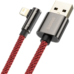 Kabel USB do Lightning kątowy Baseus Legend Series, 2.4A, 2m (czerwony)