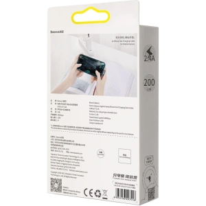 Kabel USB do Lightning kątowy Baseus Legend Series, 2.4A, 2m (czerwony)