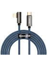 Kabel USB-C do Lightning kątový Baseus Legend Series, PD, 20W, 2m (modrý)
