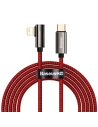 Kabel USB-C do Lightning kątowy Baseus Legend Series, PD, 20W, 2m (czerwony)