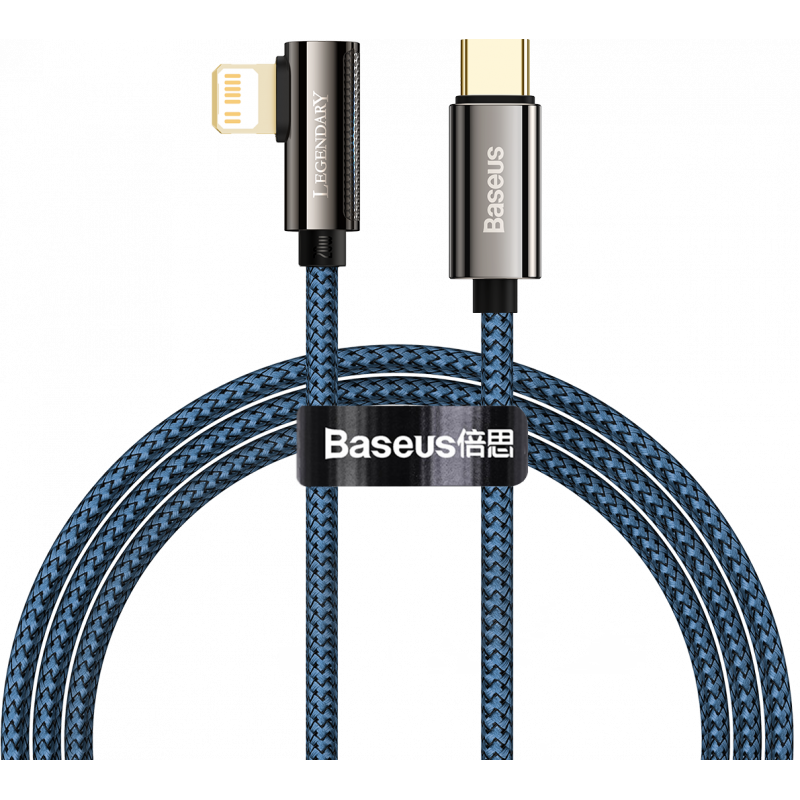 Baseus Distributor - 6953156209275 - BSU2874BLU - Cable USB-C to Lightning Baseus Legend Series, PD, 20W, 1m (blue) - B2B homescreen