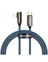 Kabel USB-C do Lightning kątowy Baseus Legend Series, PD, 20W, 1m (niebieski)