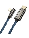 Kabel USB-C na Lightning úhlový Baseus Legend Series, PD, 20W, 1m (modrý)