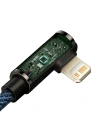 Kabel USB-C na Lightning úhlový Baseus Legend Series, PD, 20W, 1m (modrý)