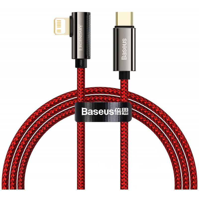 Baseus Distributor - 6953156209268 - BSU2875RED - Cable USB-C to Lightning Baseus Legend Series, PD, 20W, 1m (red) - B2B homescreen