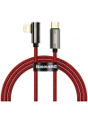 Kabel USB-C do Lightning kątowy Baseus Legend Series, PD, 20W, 1m (czerwony)