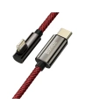 Kabel USB-C do Lightning kątowy Baseus Legend Series, PD, 20W, 1m (czerwony)