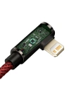 Kabel USB-C do Lightning kątowy Baseus Legend Series, PD, 20W, 1m (czerwony)