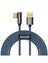 Kabel USB do USB-C kątowy Baseus Legend Series, 66W, 2m (niebieski)
